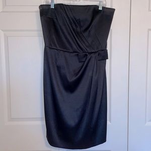 White House Black Market Strapless Pencil Dress Black, Size 14